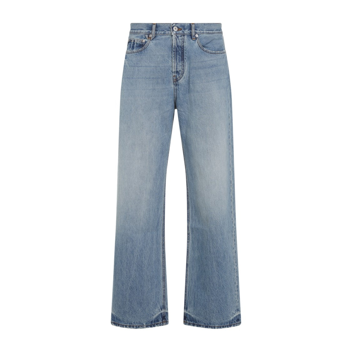 Jacquemus Mid-Rise Light Blue Denim Jeans