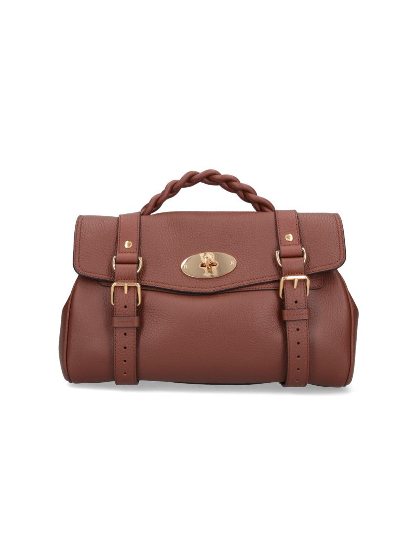 Mulberry Brown Alexa Classic Closure Leather Bag