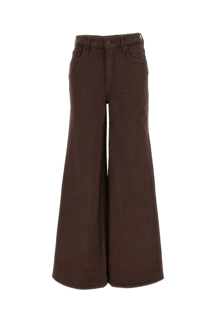 Mother Brown The Undercover Sneak Stretch Cotton Jeans