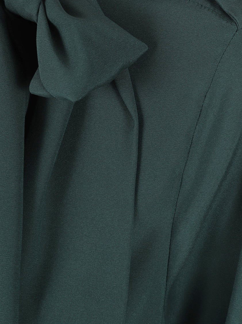 Ermanno Scervino Silk Blouse With Tied Bow Detail