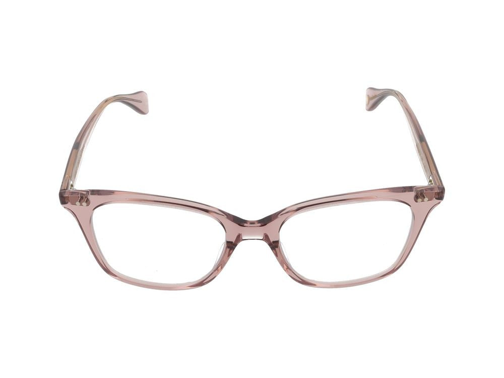 Garrett Leight Translucent Desert Rose Square Optical Glasses