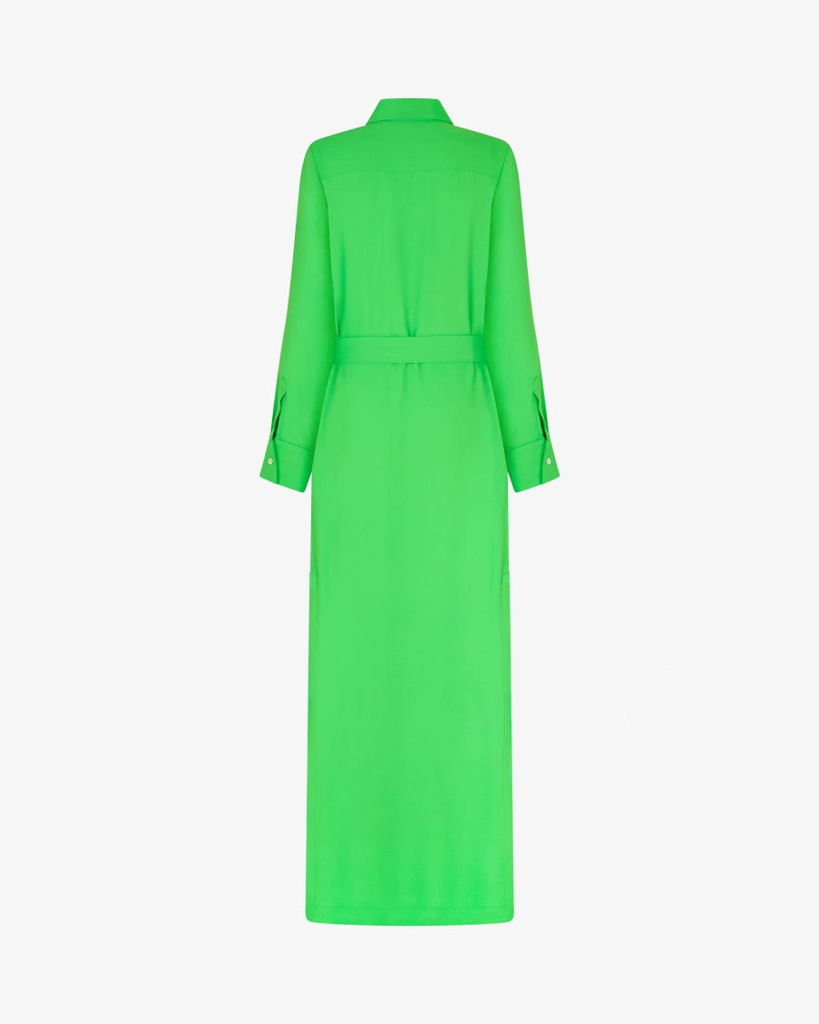 Serena Bute Classic Shirt Dress - Bright Green
