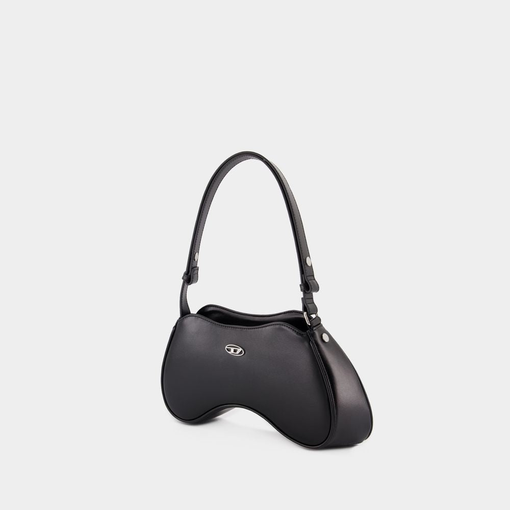 Diesel Play Shoulder Bag - Leather - Black