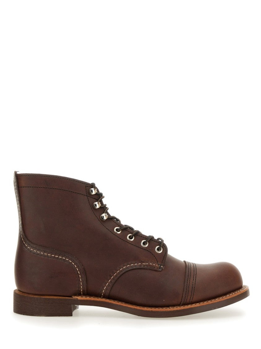 Red Wing Ankle-Height Brown Leather Boots