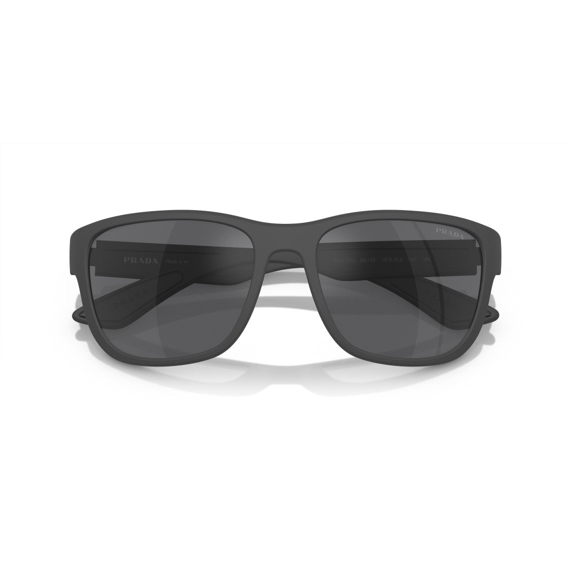Prada Linea Rossa 0Ps 01Us Matte Black Rectangular Sunglasses
