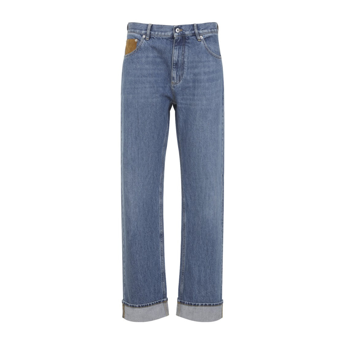 Bottega Veneta Mid Blue Cotton Jeans