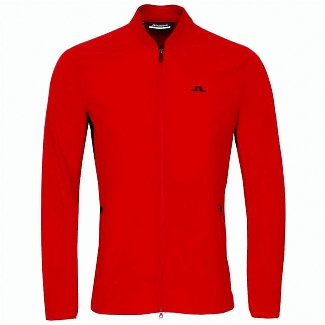 J Lindeberg Fitted Red Jacket With Perforated Design