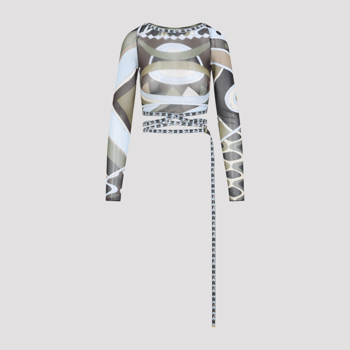 Pucci Abstract Geometric Long-Sleeved Top