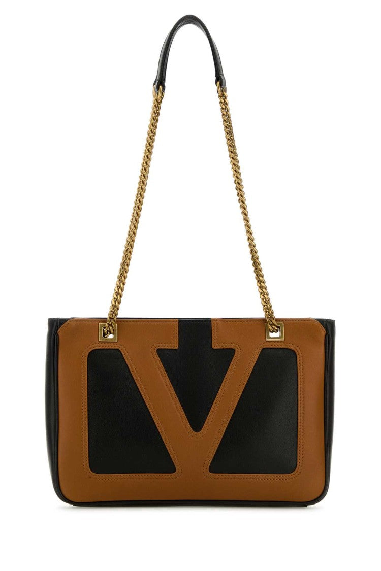 Valentino Garavani Black Nappa Leather Small Viva Superstar Shoulder Bag