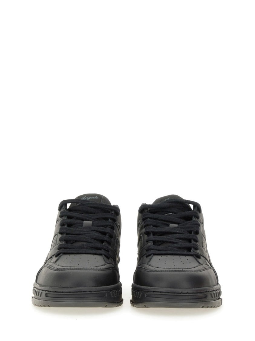 Axel Arigato Area Low-Top Perforated Leather-Suede Sneakers