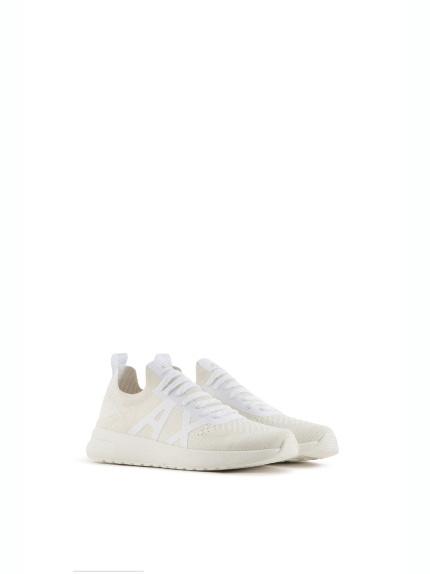 Armani Exchange Sock-Fit Sneakers Minimalist Design Lightweight Sole