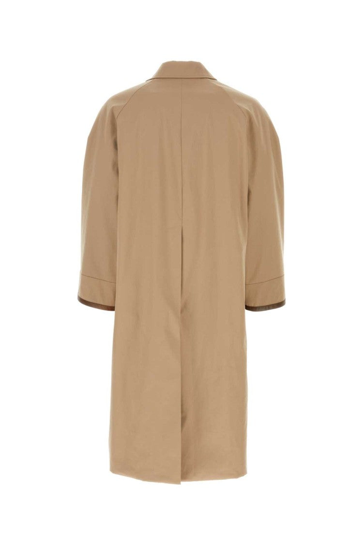 Fendi Cappuccino Cotton Reversible Trench Coat