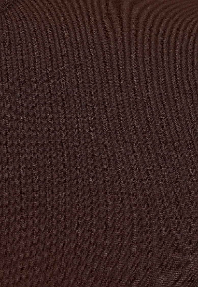 The Andamane Ziggy Brown High-Neck Stretch Jersey Bodysuit