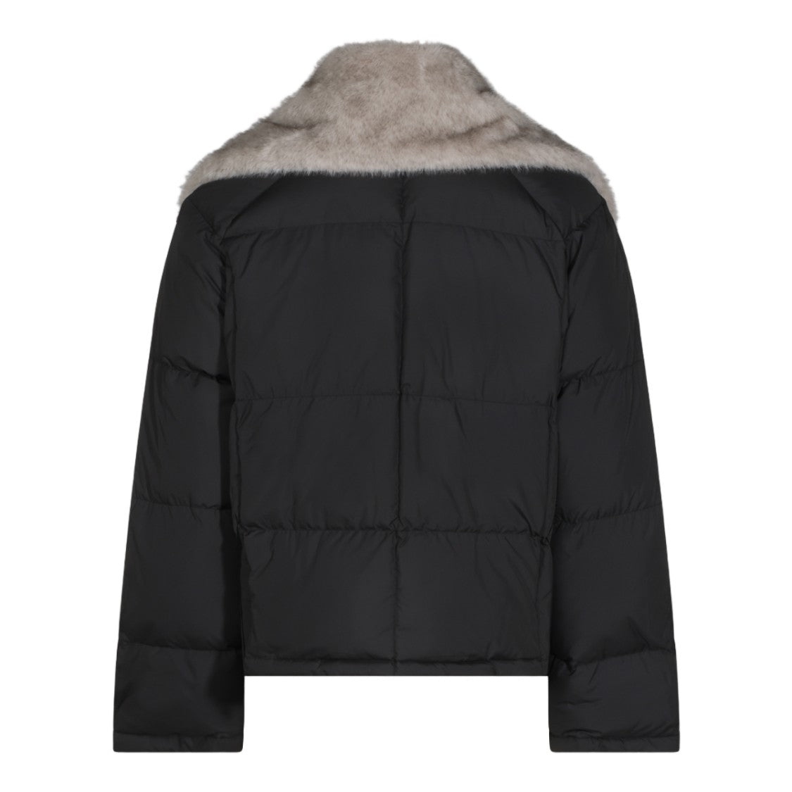 Antonelli Firenze Cropped Plush Fur-Collar Down Jacket