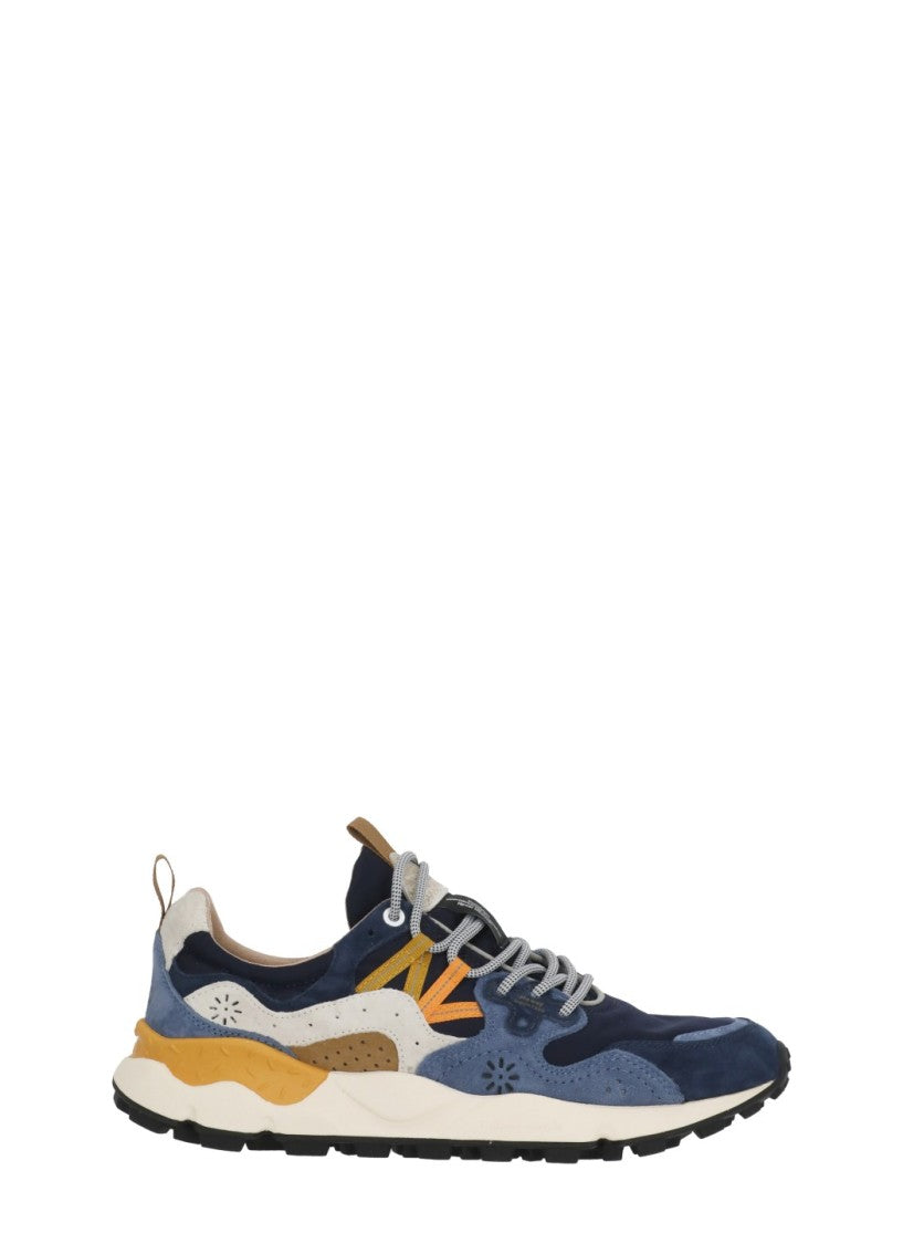 Flower Mountain Blue Yamano 3 Suede Inserts Sneakers