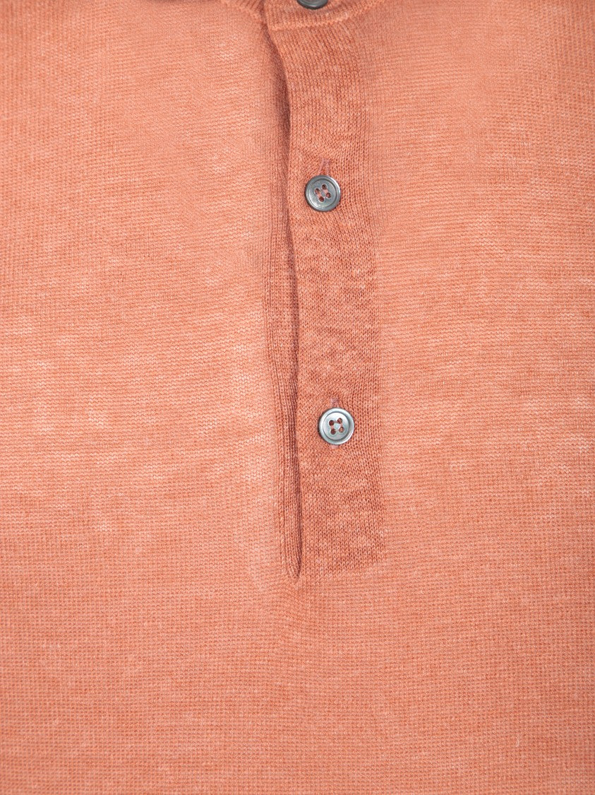 Dell'oglio Pink Polo Shirt With Classic Collar