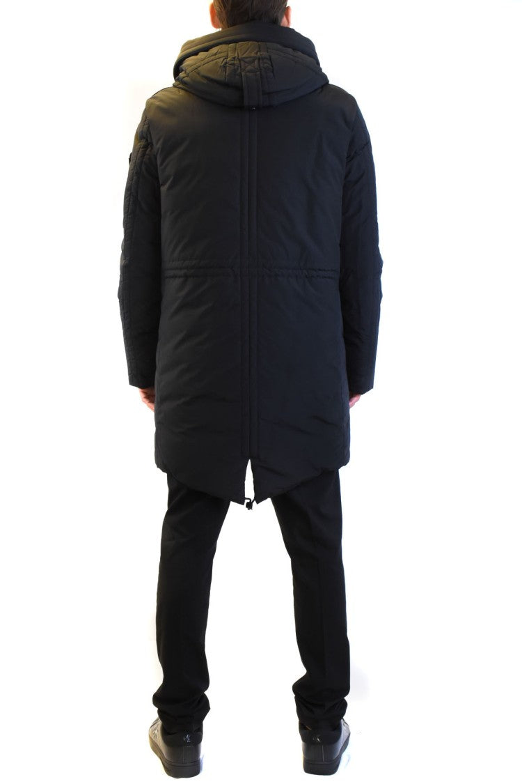 Peuterey Blue Nylon Quilted Down Jacket