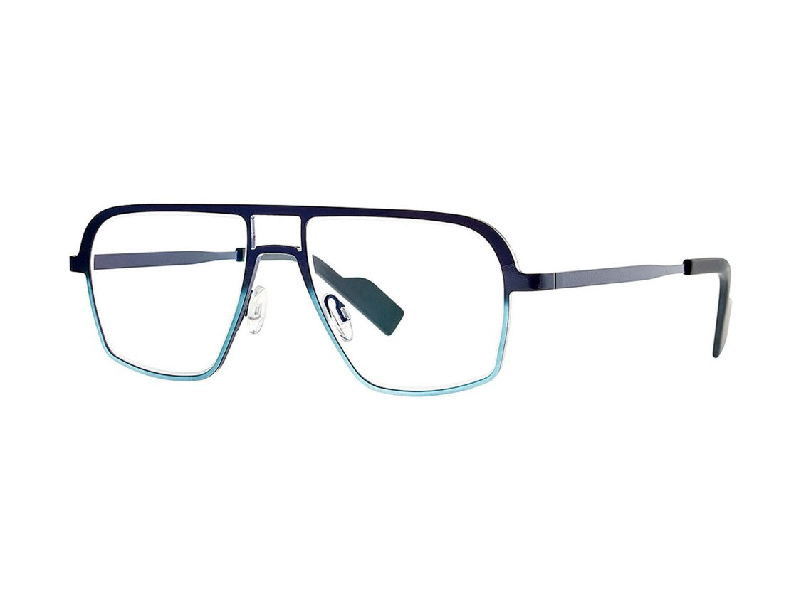 Theo Eat Metal Geometric Eyeglasses