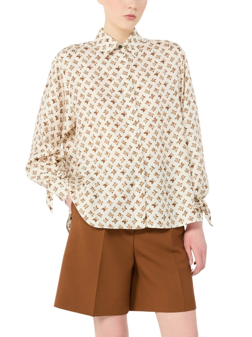 Max Mara Mxmobice Loose-Fitting Monogram Blouse