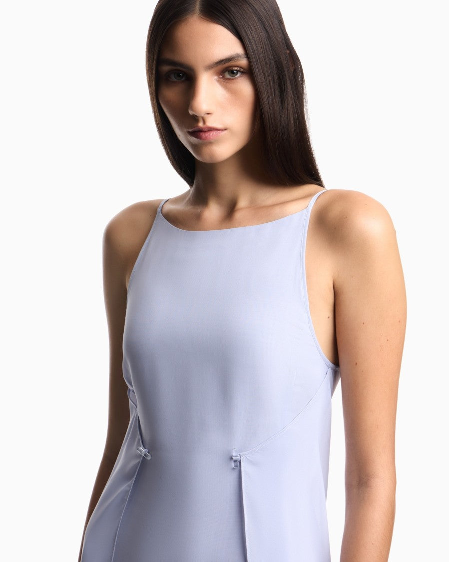 Emporio Armani Long Techno Georgette A Line Dress