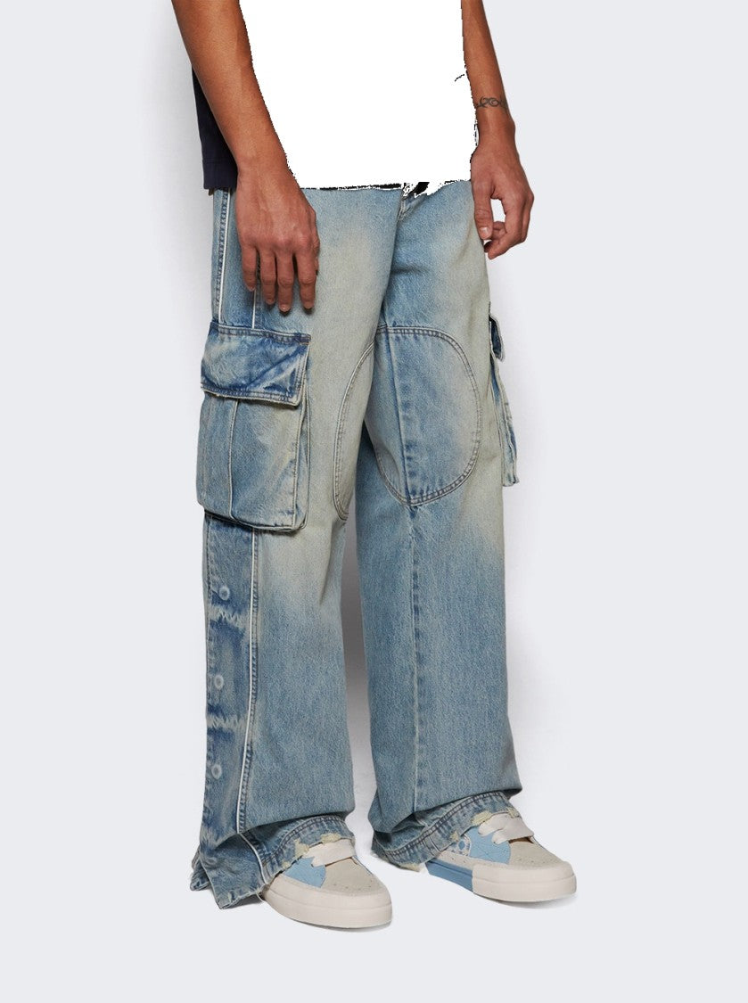 Amiri Quad Sunset Skate Low Sneakers Ocean Sky