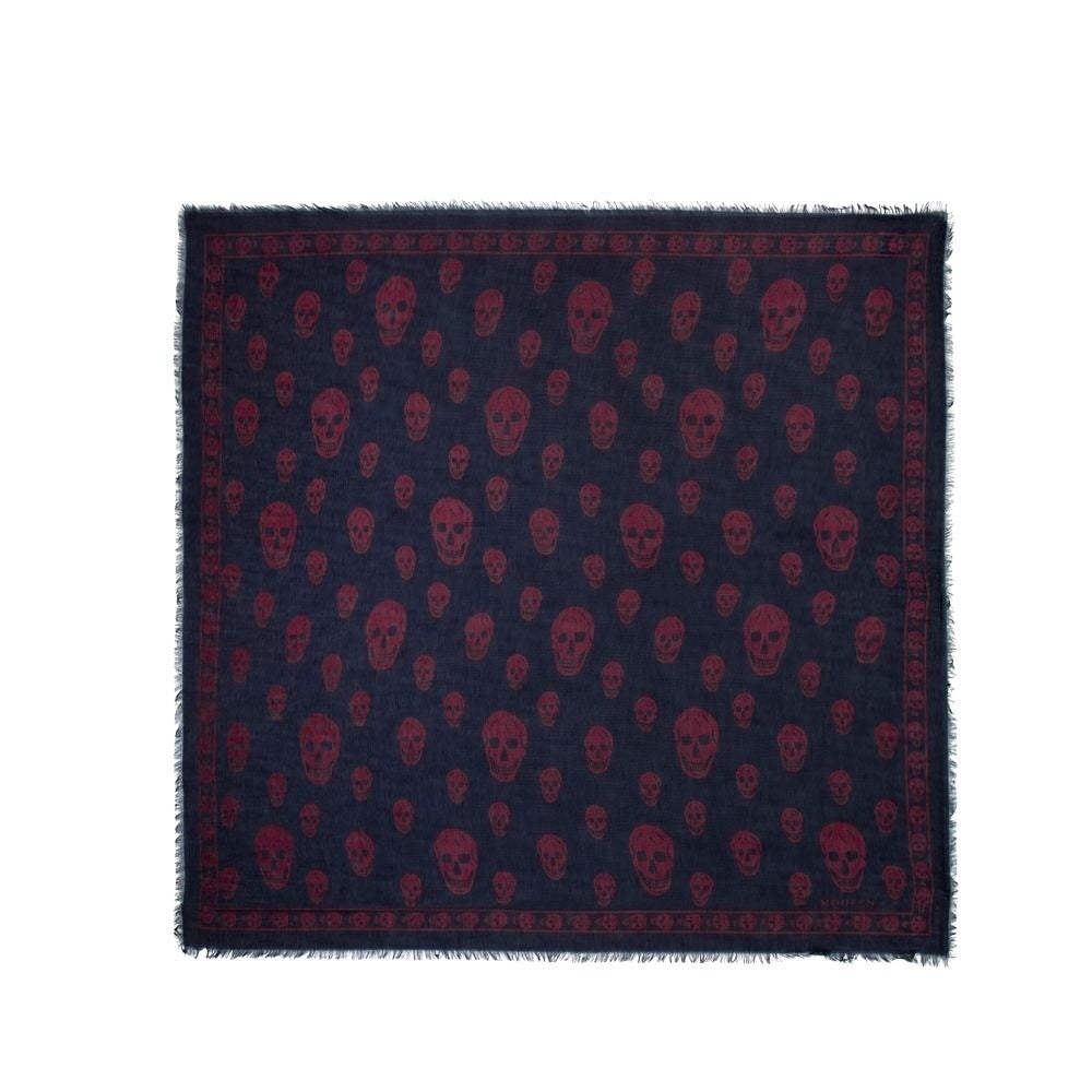 Alexander Mcqueen Skull Scarf - Synthetic - Blue
