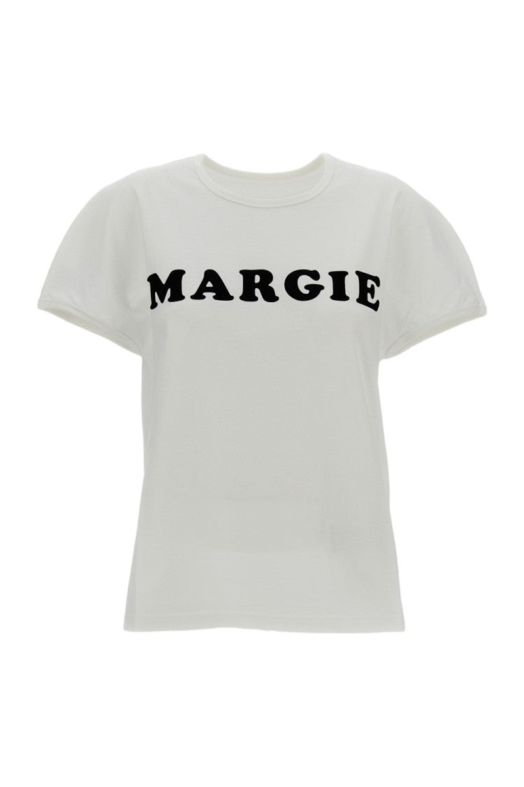 Mm6 By Maison Margiela Cotton Short-Sleeve T-Shirt With Embossed Detail