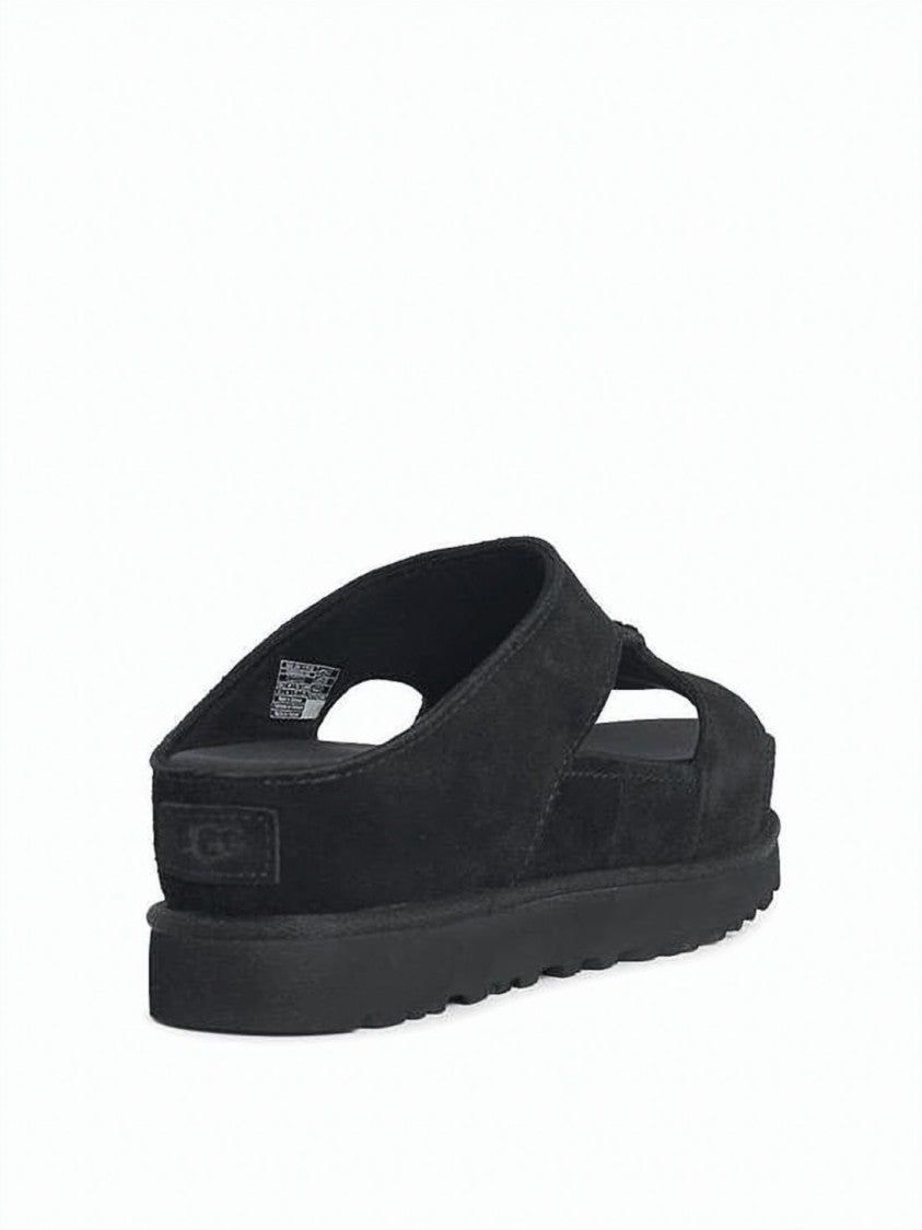 Ugg Suede Upper Sandals With Textured Eva Sole