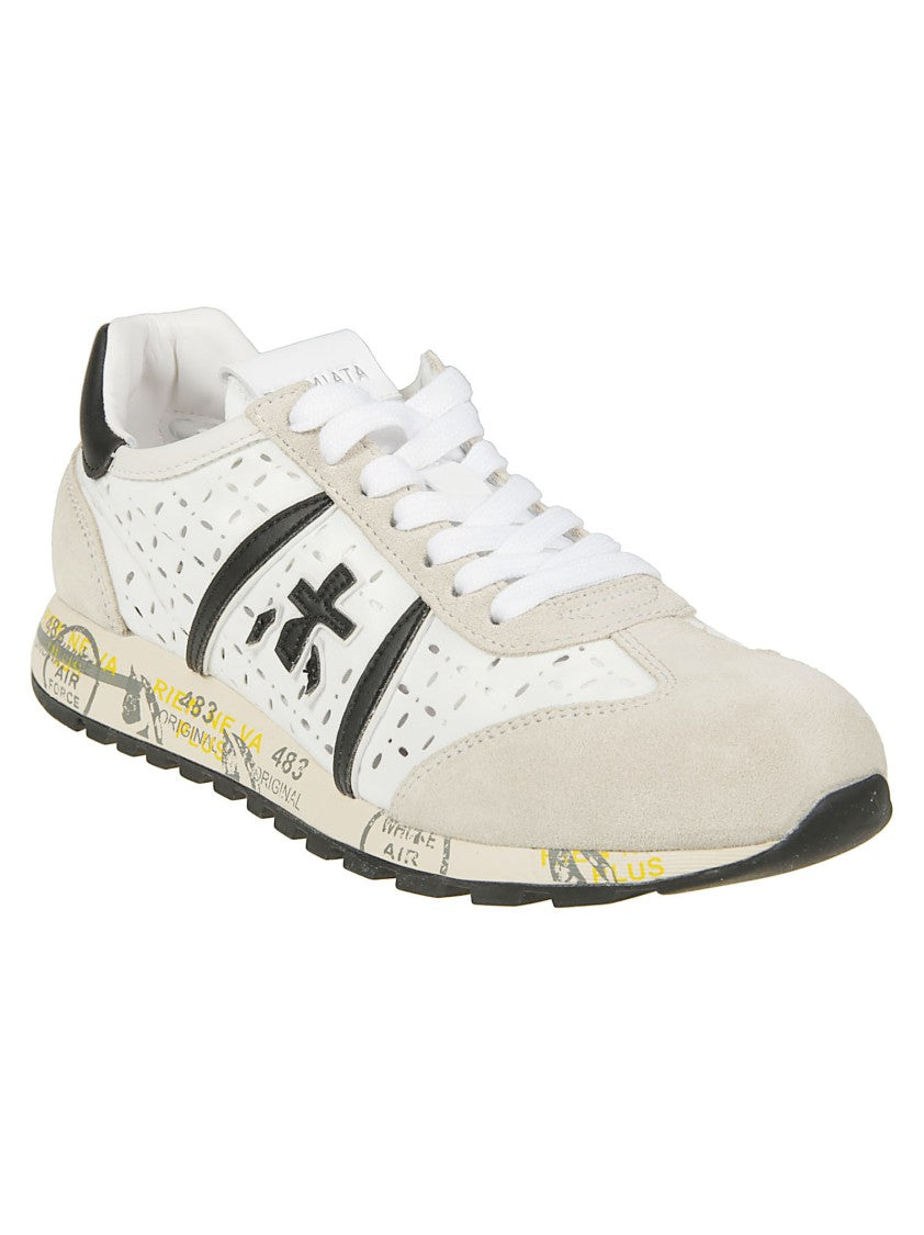 Premiata Lucyd Sporty White Polyamide Sneakers