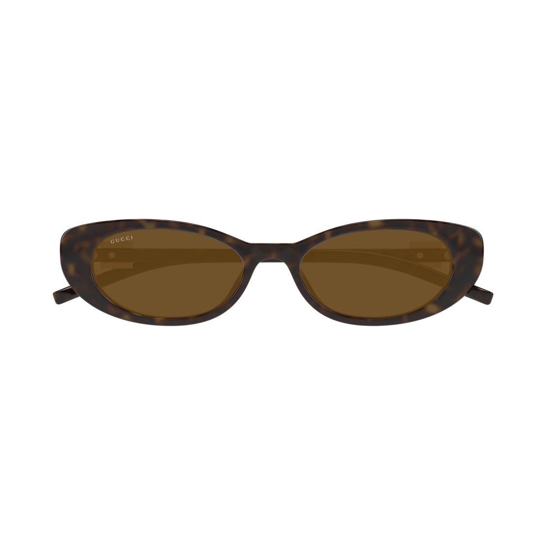 Gucci Gg1680s Oval-Frame Tortoiseshell Sunglasses