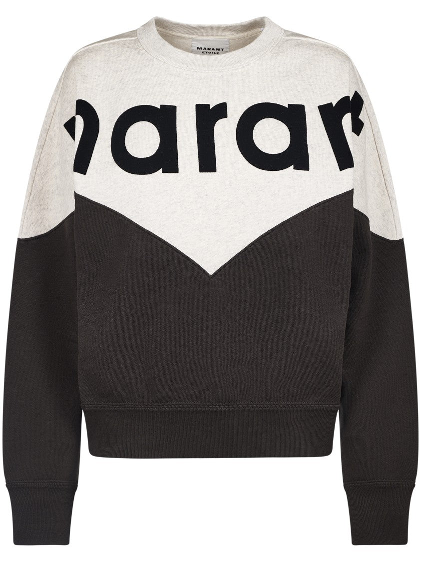 Isabel Marant Étoile Relaxed Fit Graphic Knit Sweater With Color Blocking