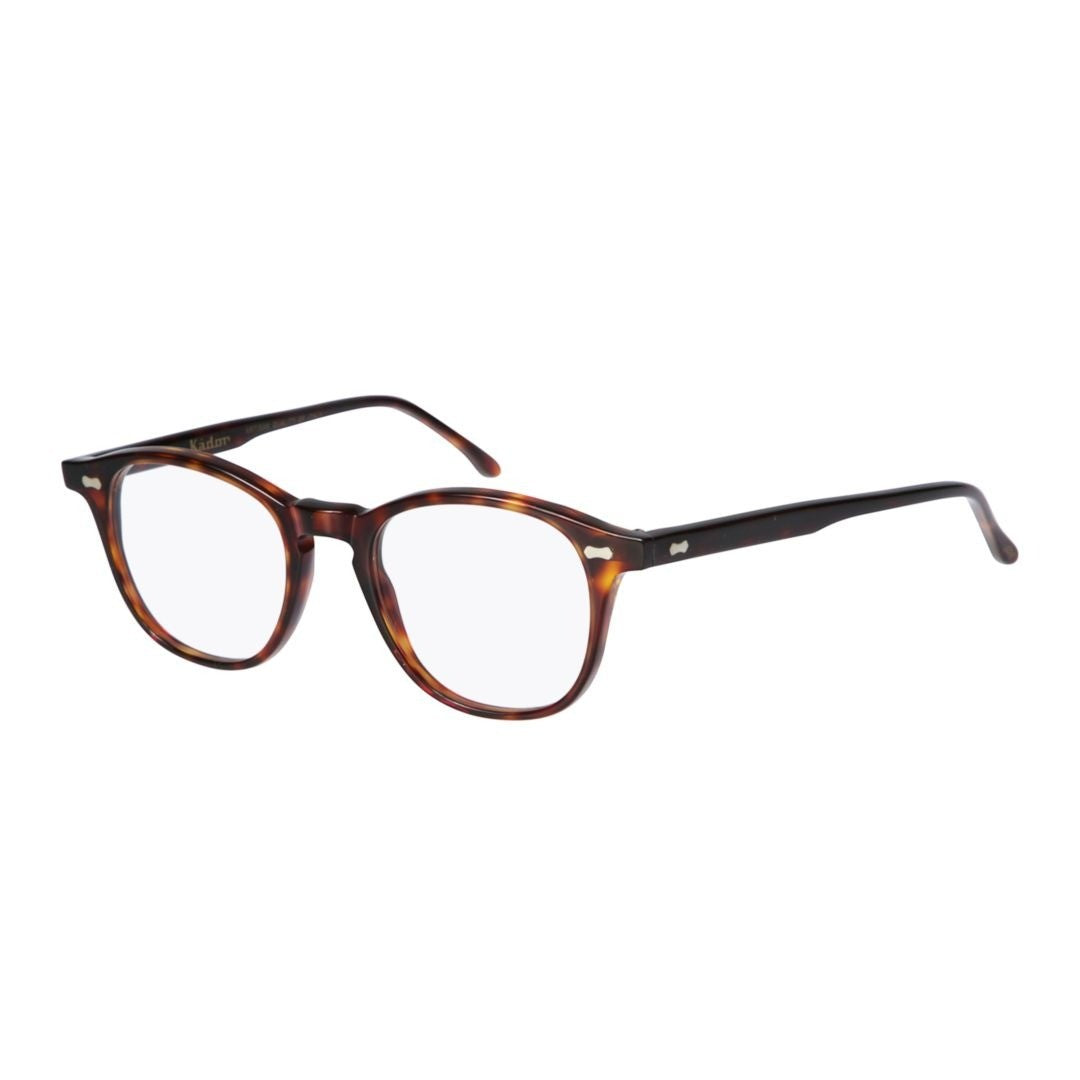 Kador Pepper Classic Round Tortoiseshell Sunglasses With Metallic Accents