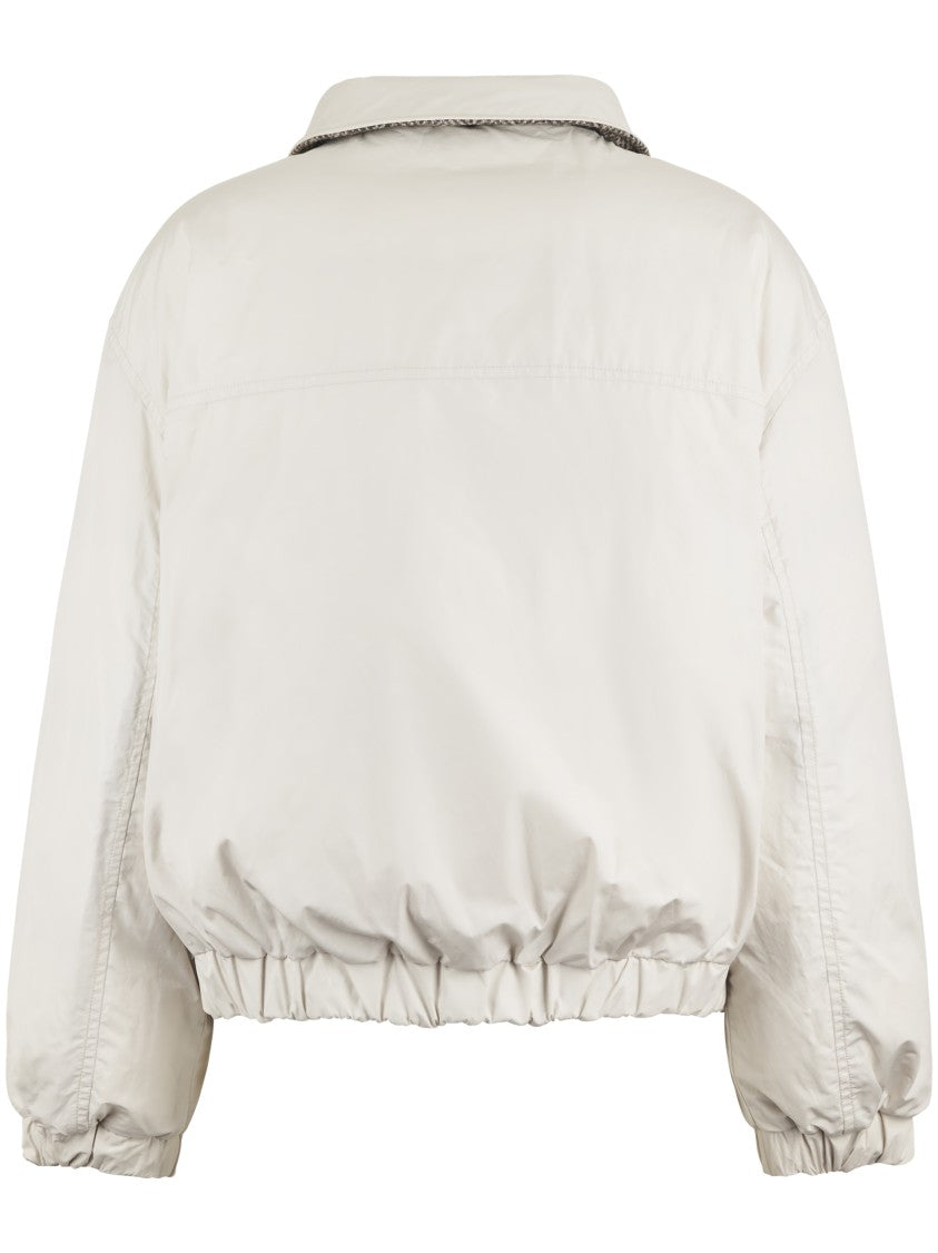 Brunello Cucinelli Reversible Cropped Padded Jacket