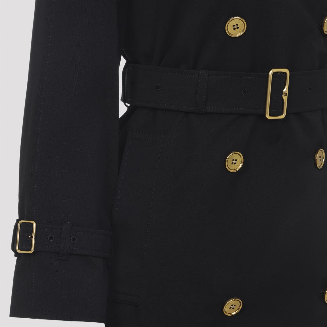 Burberry Castelford Black Cotton Trench