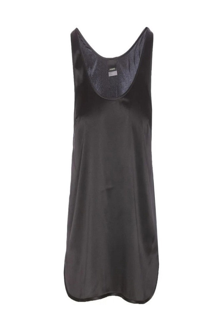Pinko Black Silk Blend Relaxed Fit Top