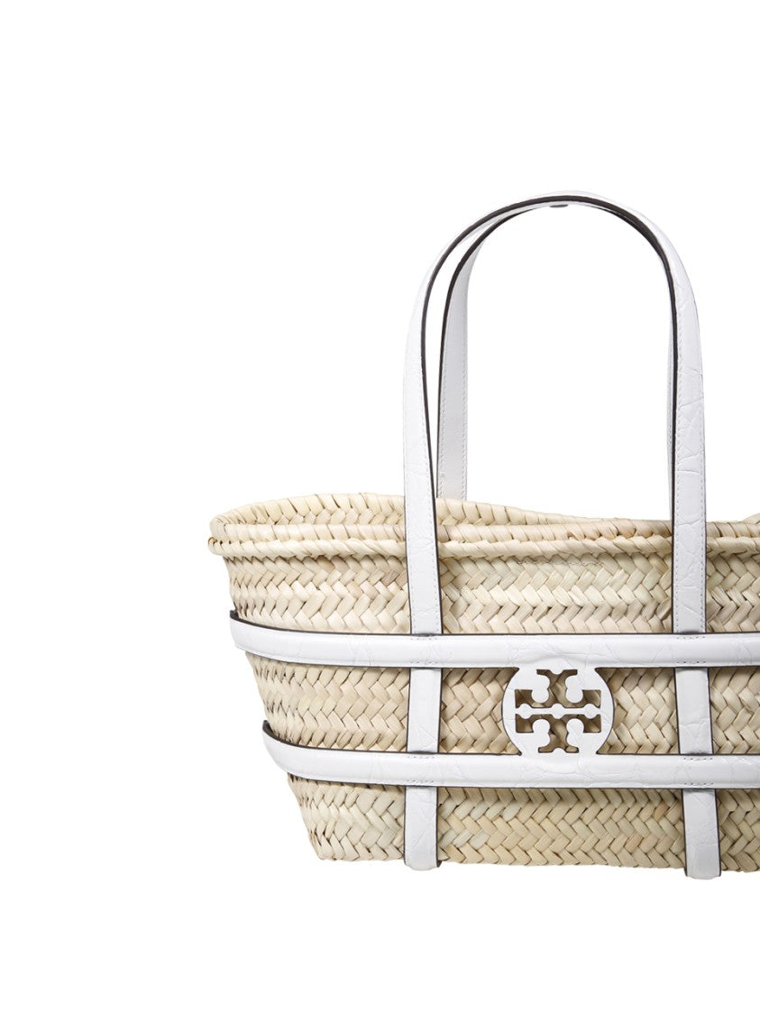 Tory Burch Ella Straw Small Basket Bag
