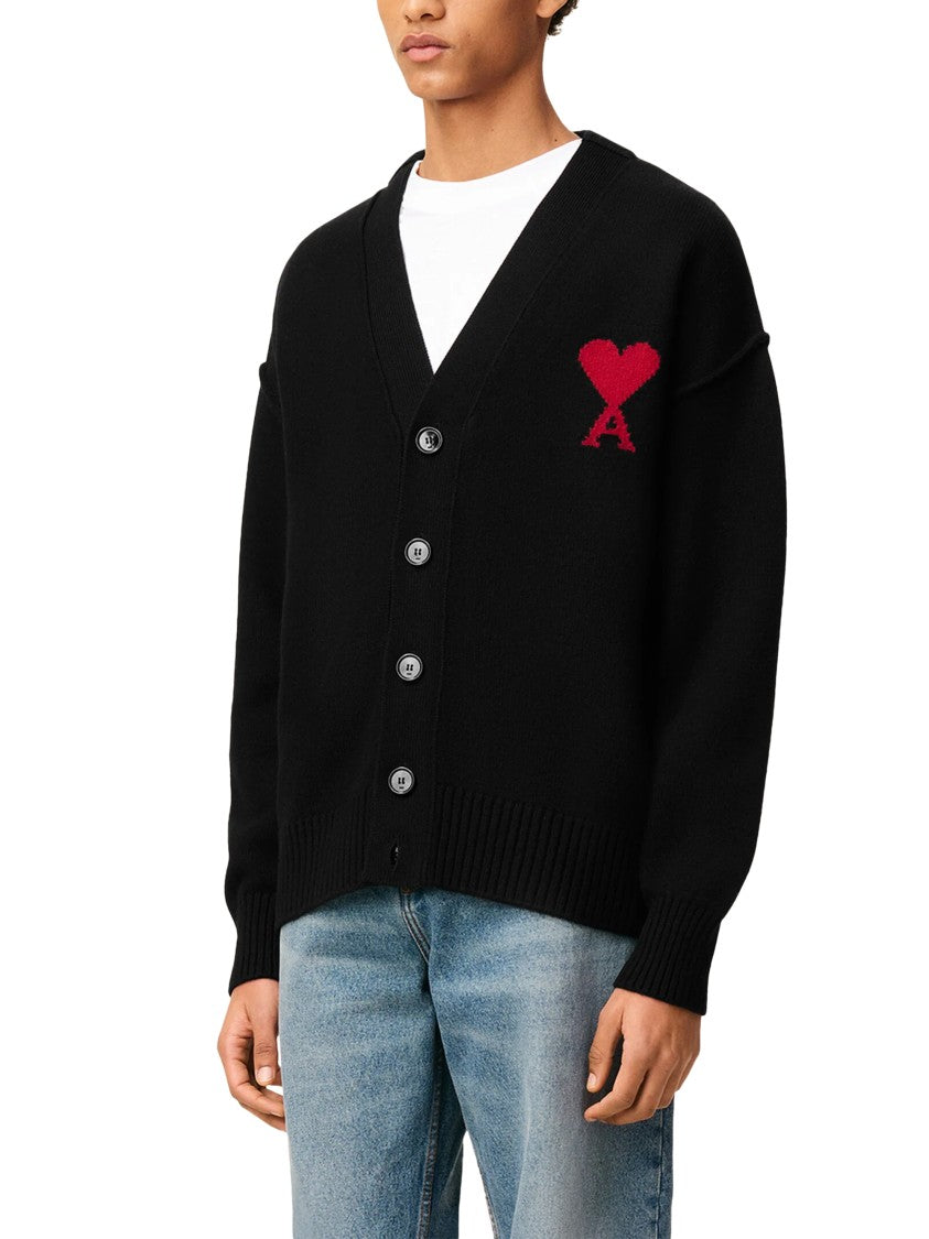 Ami Felted Texture Wool Sweater