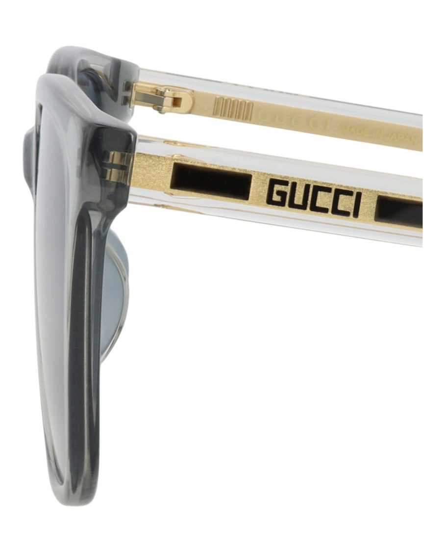 Gucci Square-Frame Sunglasses With Translucent Grey Finish