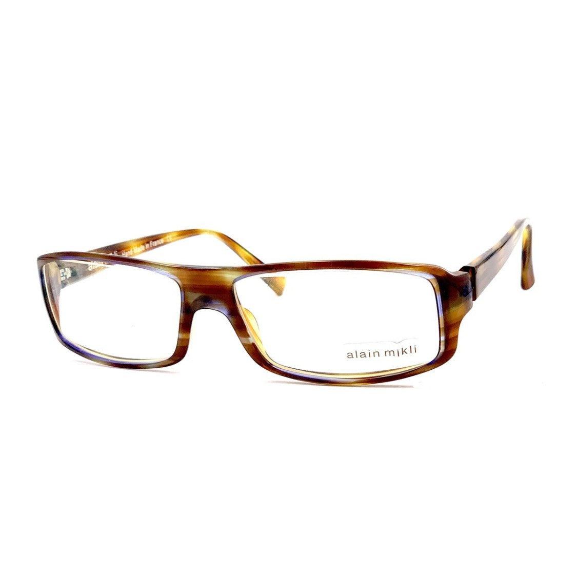 Alain Mikli Havana Al0916 Celluloid Rectangular Eyeglasses