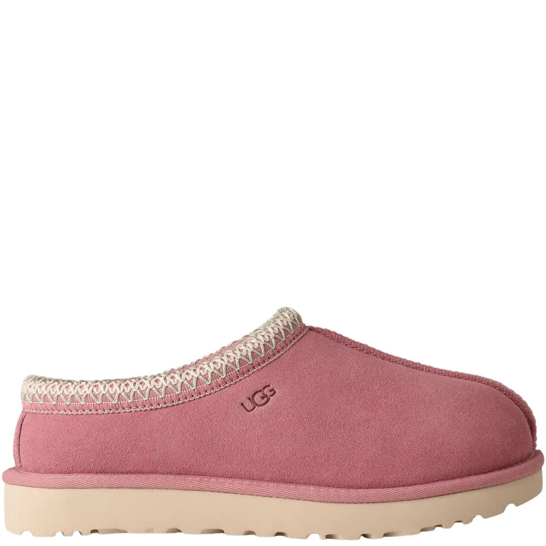 Ugg Suede Leather Mules With Contrast Embroidery