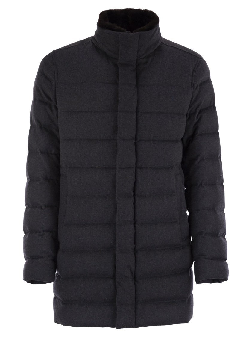 Herno Down Jacket With Fur Collar