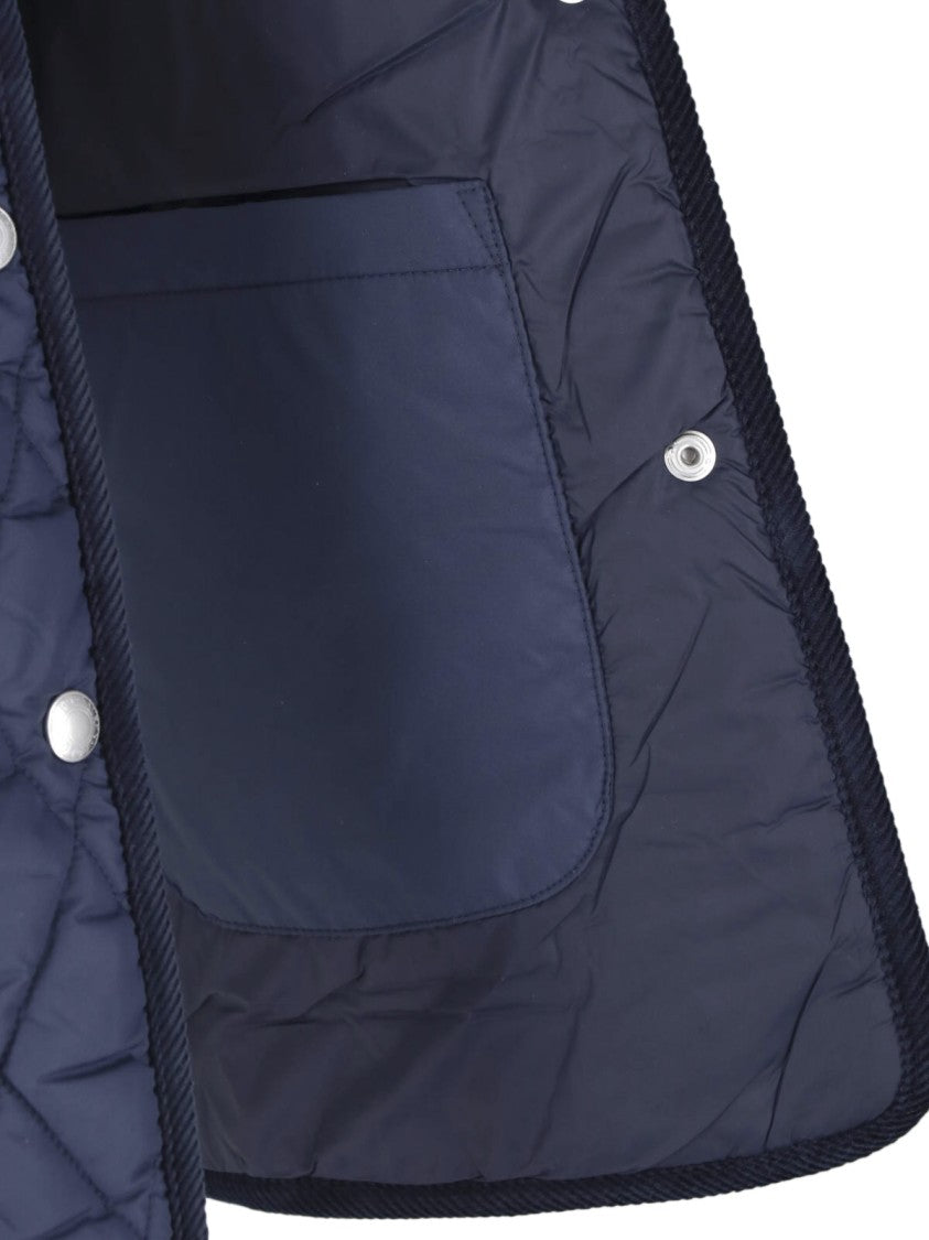 Polo Ralph Lauren Green Quilted Corduroy Collar Jacket