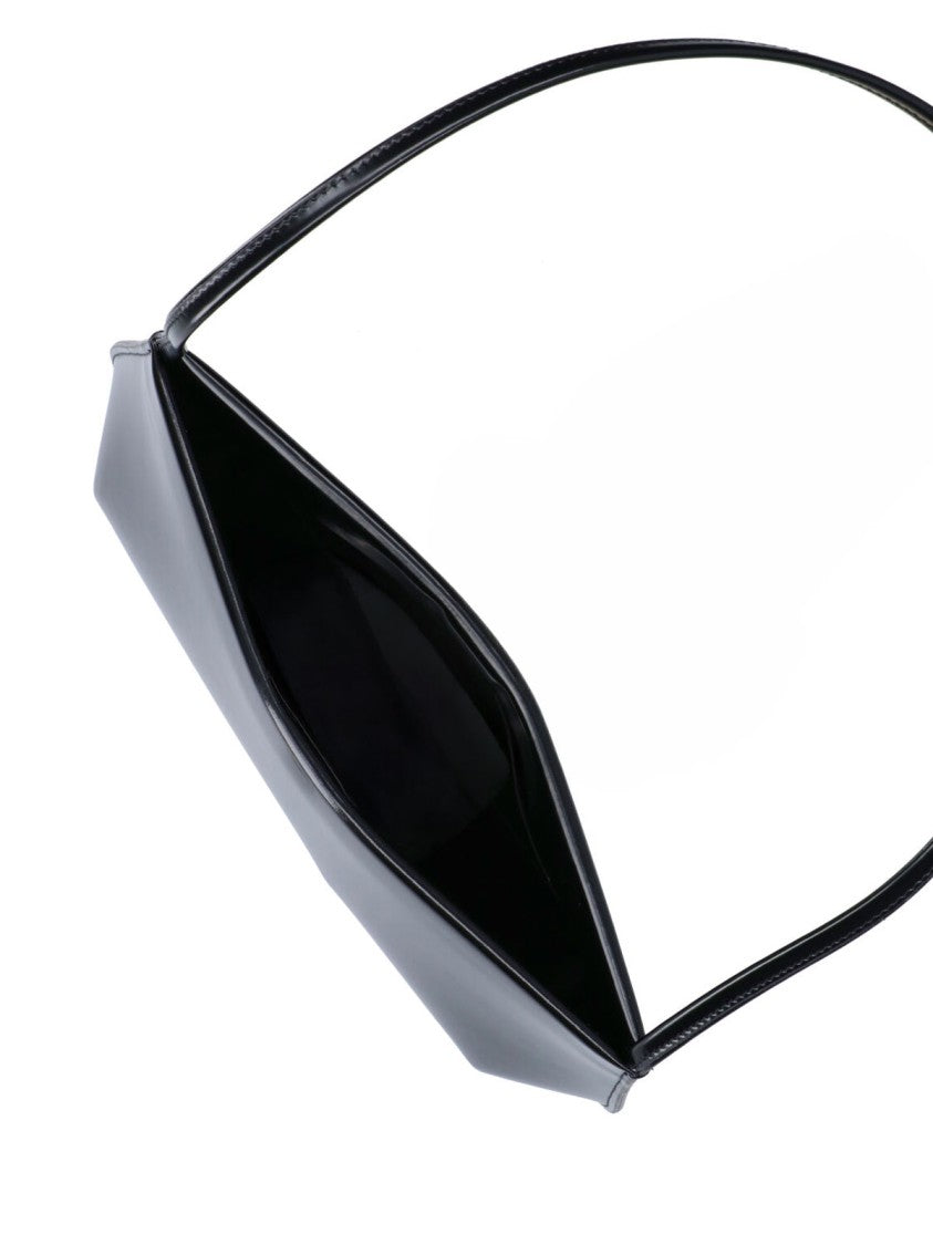 Fane Black Patent Leather Bra Shoulder Bag