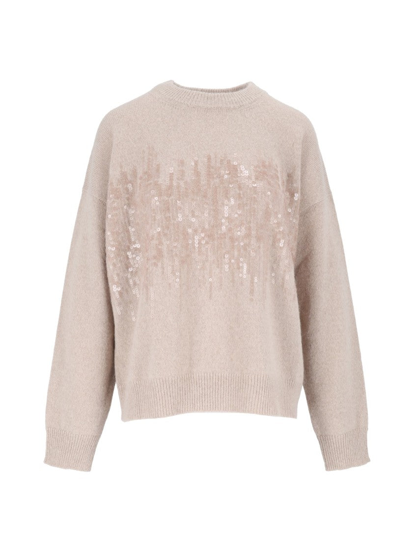 Peserico Soft-Fit Sequin Knit Sweater