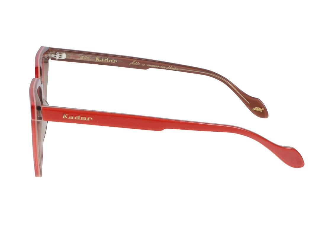 Kador Red Charlize Light Oversized Square Eyeglasses