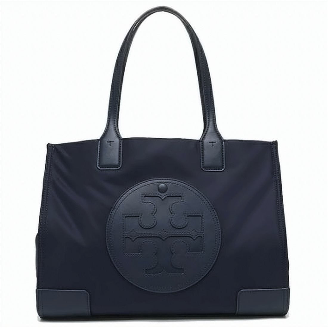 Tory Burch Structured Nylon Tote Bag With Leather Trim