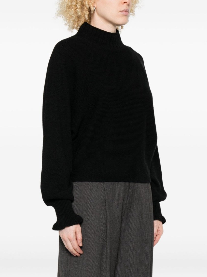 Twin-Set Wool Blend Sweater With High Neckline