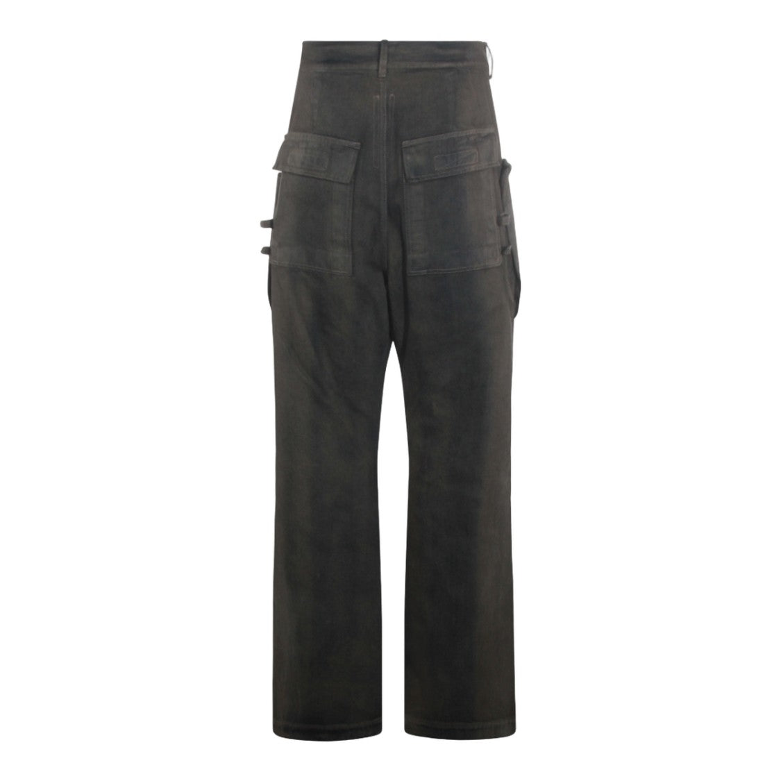 Rick Owens Straight-Leg Black Jeans With Utilitarian Patch Pockets