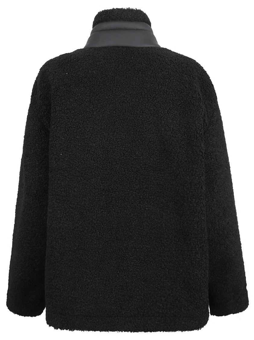 Moschino Plush Black Oversized Coat