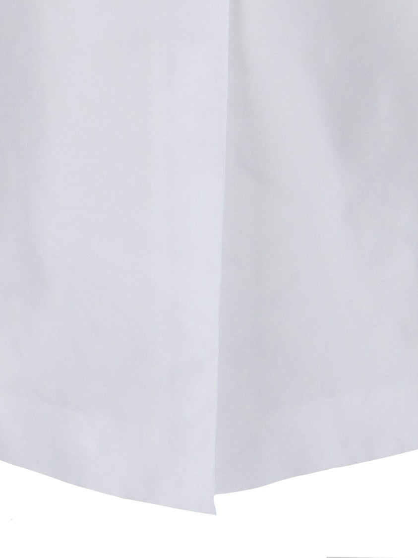 Jil Sander White Midi Mid-Rise Tailored Skirt